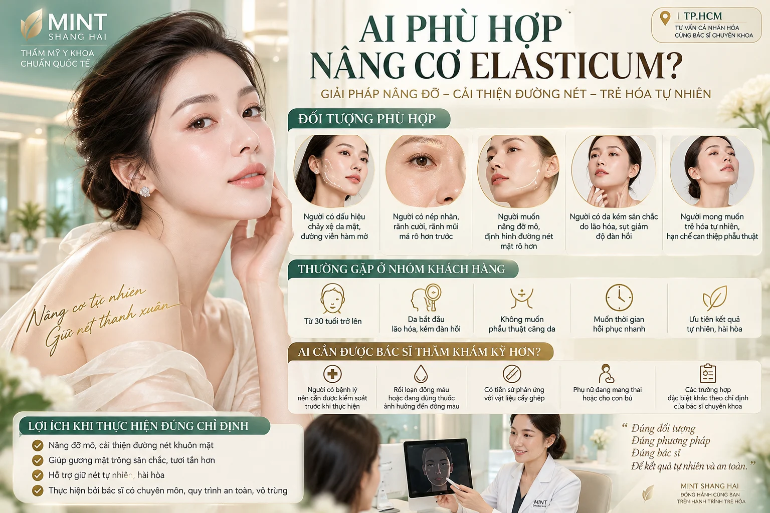 Ai phù hợp nâng cơ Elasticum: khai báo tiền sử can thiệp.