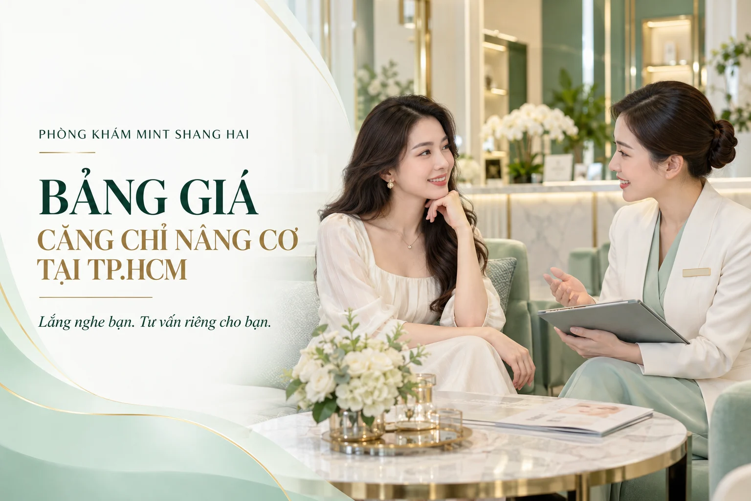 Bảng giá căng chỉ nâng cơ tại TPHCM: sản phẩm và số lượng.