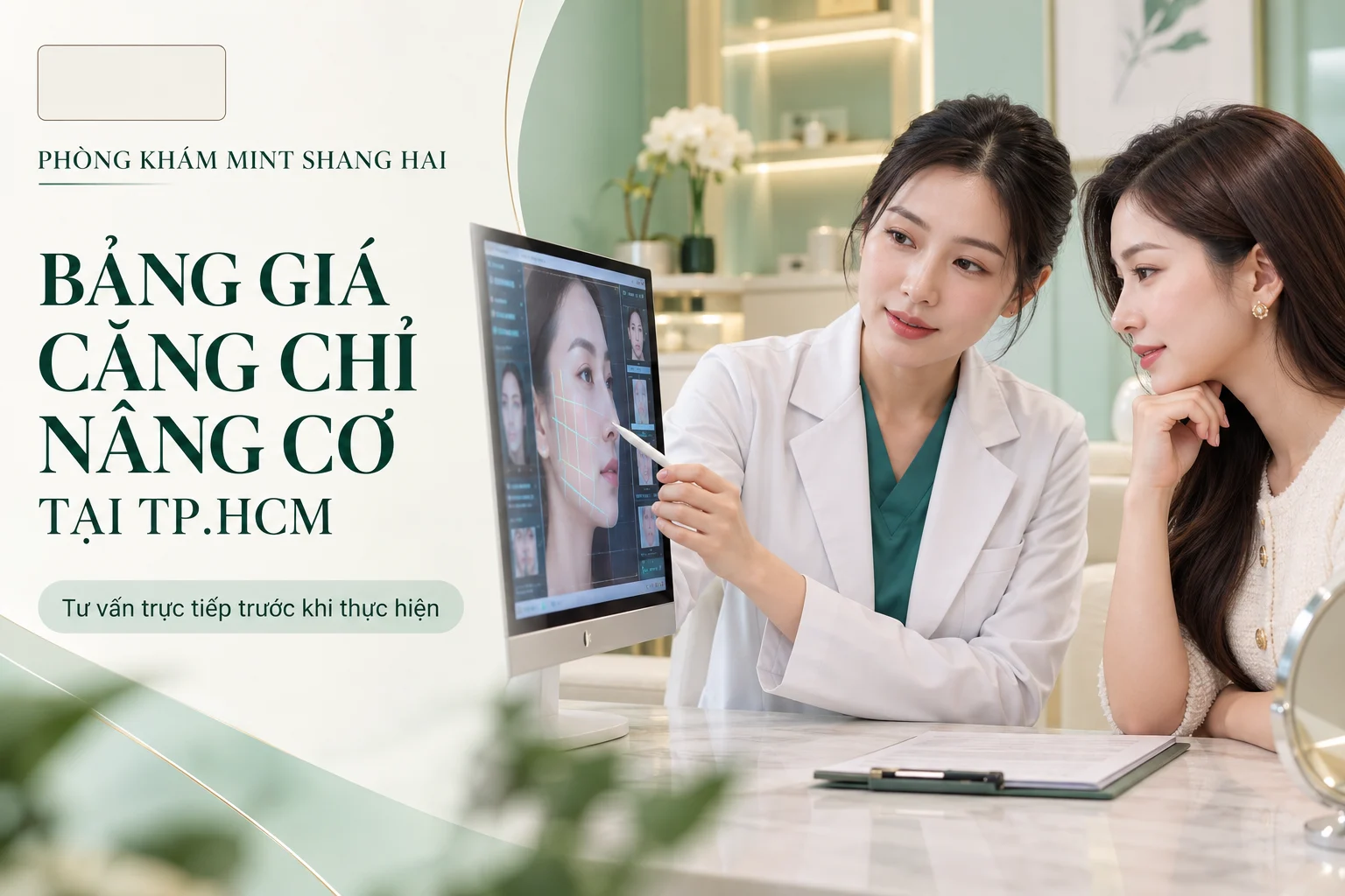 Bảng giá căng chỉ nâng cơ tại TPHCM: chăm sóc và tái khám.