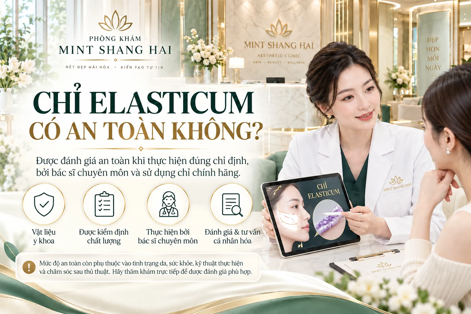 Chỉ Elasticum có an toàn không: nguy cơ cần trao đổi.