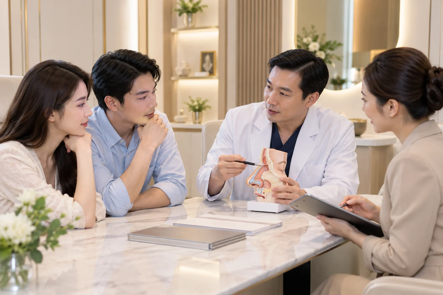 Mint Shanghai nâng mũi cấu trúc - tìm hiểu dáng mũi trước khi tư vấn