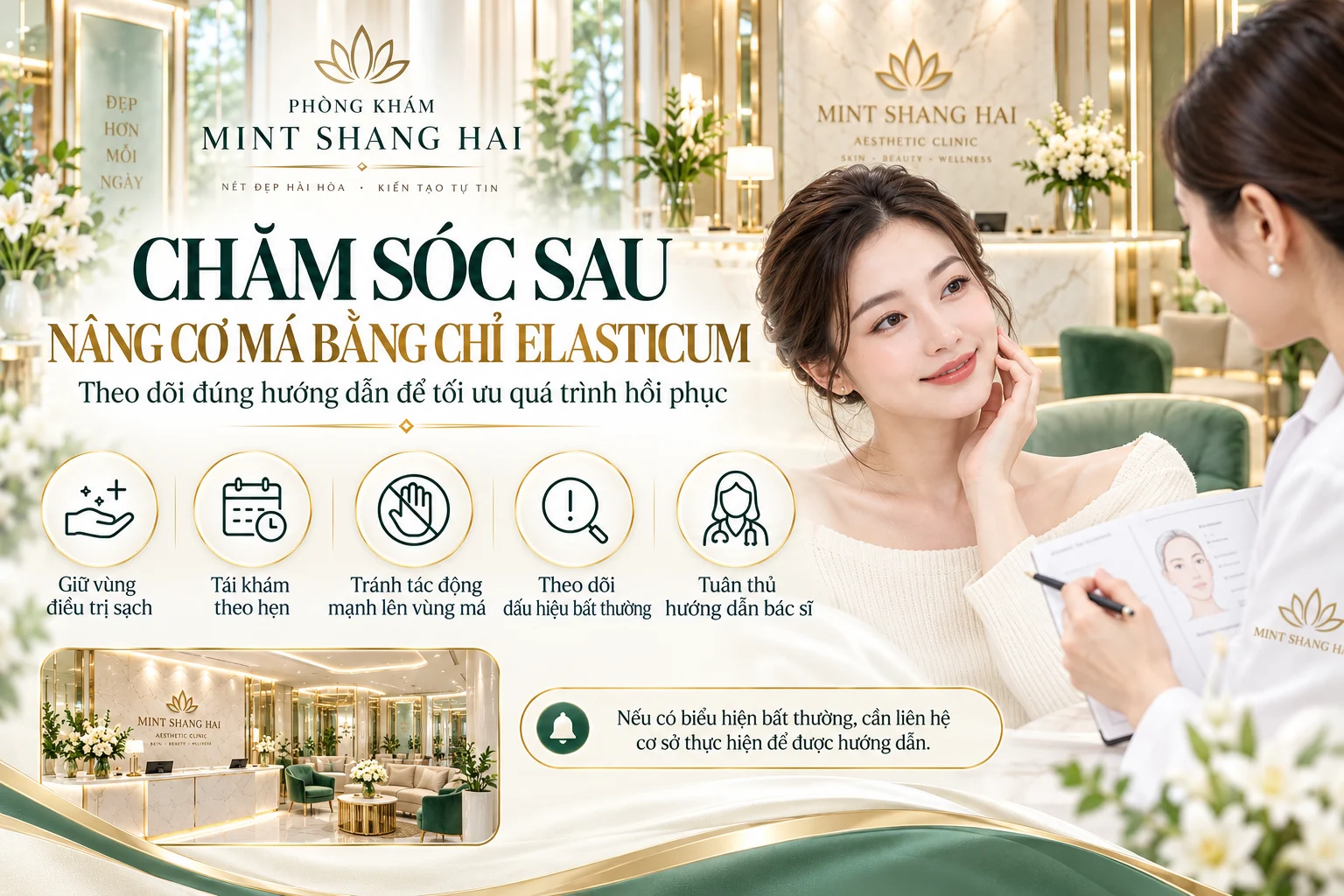 Nâng cơ má bằng chỉ Elasticum: phân biệt nâng mô và làm đầy.