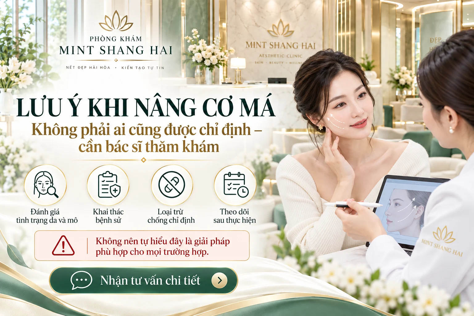Nâng cơ má bằng chỉ Elasticum: đánh giá vùng mặt giữa.