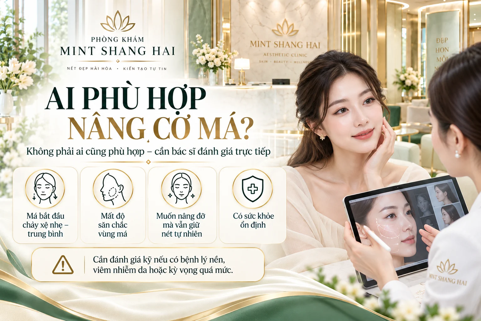 Nâng cơ má bằng chỉ Elasticum: chuẩn bị câu hỏi về nguy cơ.