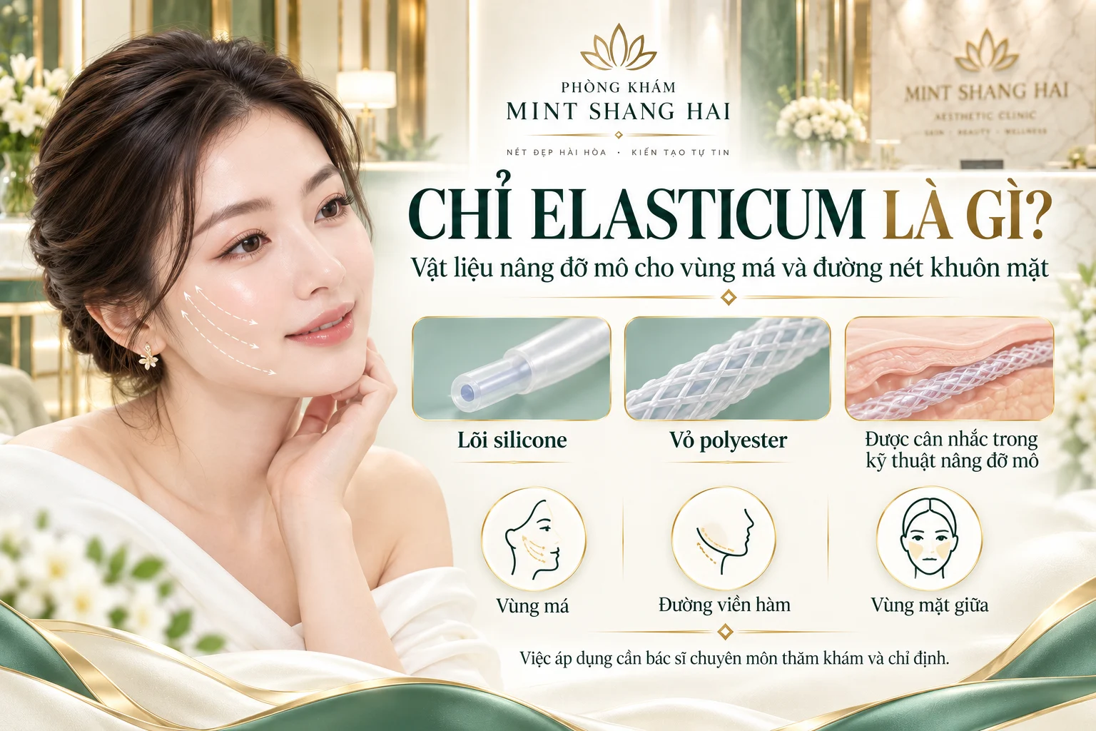 Nâng cơ má bằng chỉ Elasticum: cân nhắc trước quyết định.