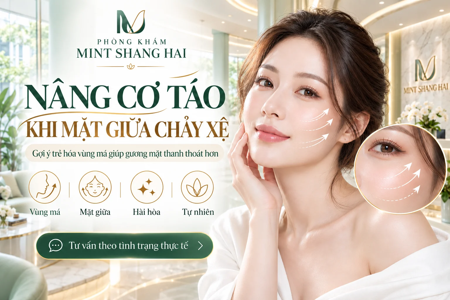 Nâng cơ táo cho mặt giữa chảy xệ và những nội dung cần tìm hiểu trước khi tư vấn.