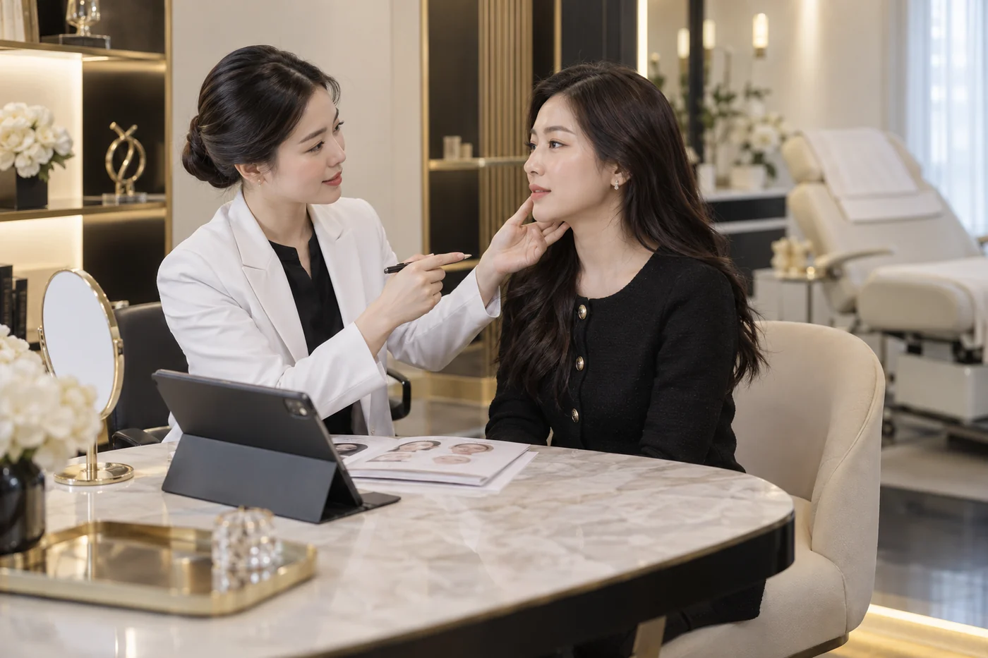 Minh họa tư vấn tại phòng khám