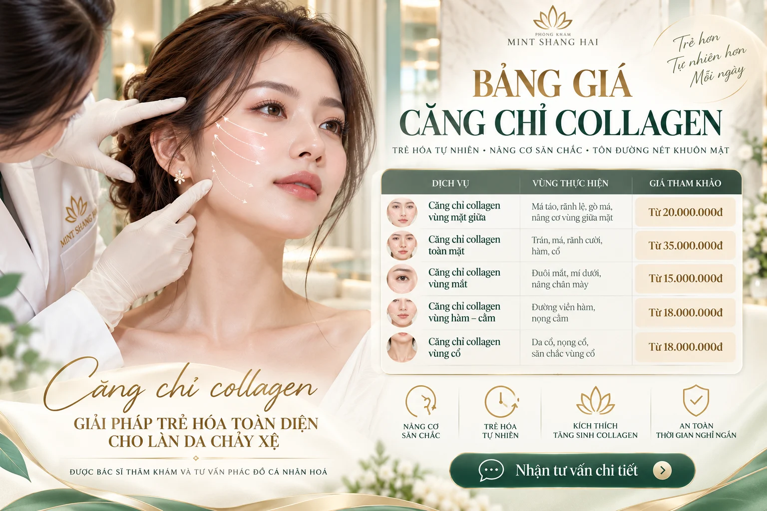 Bảng giá căng chỉ collagen TPHCM: 11 điều cần biết 89 bảng giá căng chỉ collagen TPHCM - hình ảnh 9